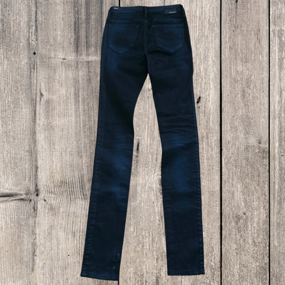 NWT, Diesel Skinzee Super Slim Skinny Regular Waist Black, Size 25/32 - Picture 9 of 9